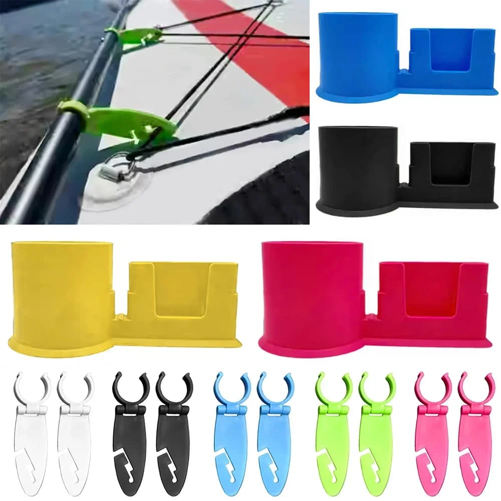 Double Padel Board Holder with Fixation Stand Up Paddle Board Accessories Quick Fixer for Board Kayak Water Soprts Equipment
