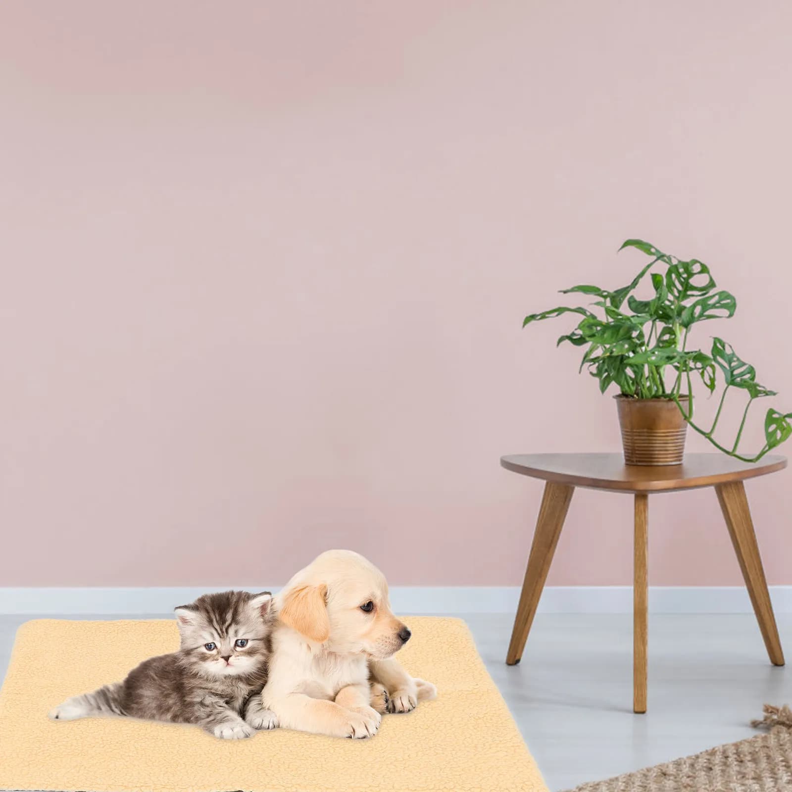 Coperta Calda per Animali Domestici, Tappetino Morbido e Confortevole per Cani e Gatti, per Gabbie, Auto e Casa, Ideale per l'Inverno