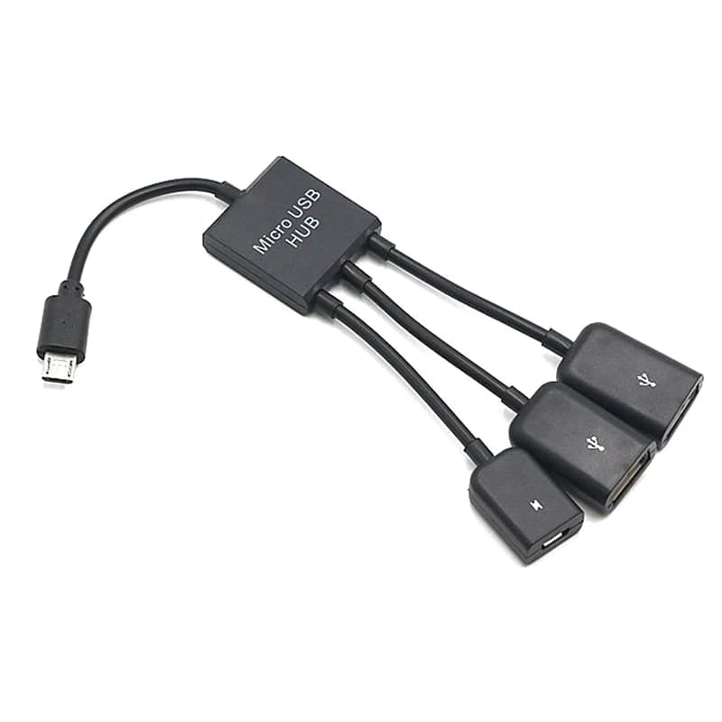 Offerta Speciale: Hub USB 3 in 1 Tipo C Maschio a Femmina con Doppia Porta USB 2.0, Adattatore OTG per Smartphone, Computer e Tablet