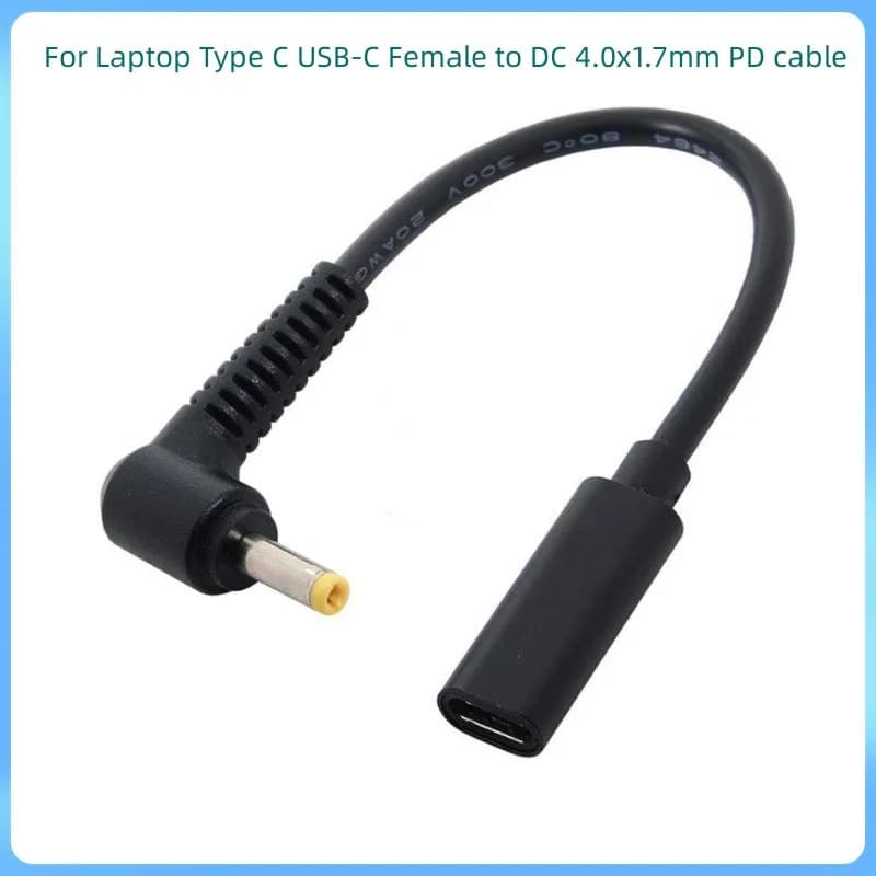10pcs/lot USB 3.1 Type C USB C Laptop Charger Power Adapter Converter USB Type C Female to 7.9*5.5 4.0*1.35 5.5*2.5 4.5*3.0 4.0*