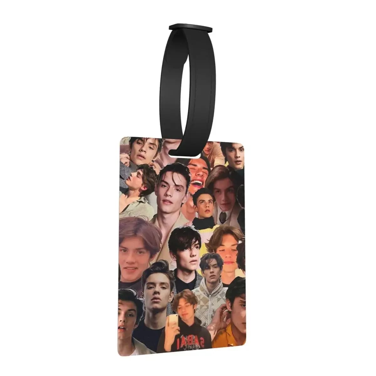 Louis Partridge Collage di foto Etichette per bagagli Accessorio per valigia Viaggio Bagagli portatili Etichetta d'imbarco Porta etichette ID Nome Indirizzo
