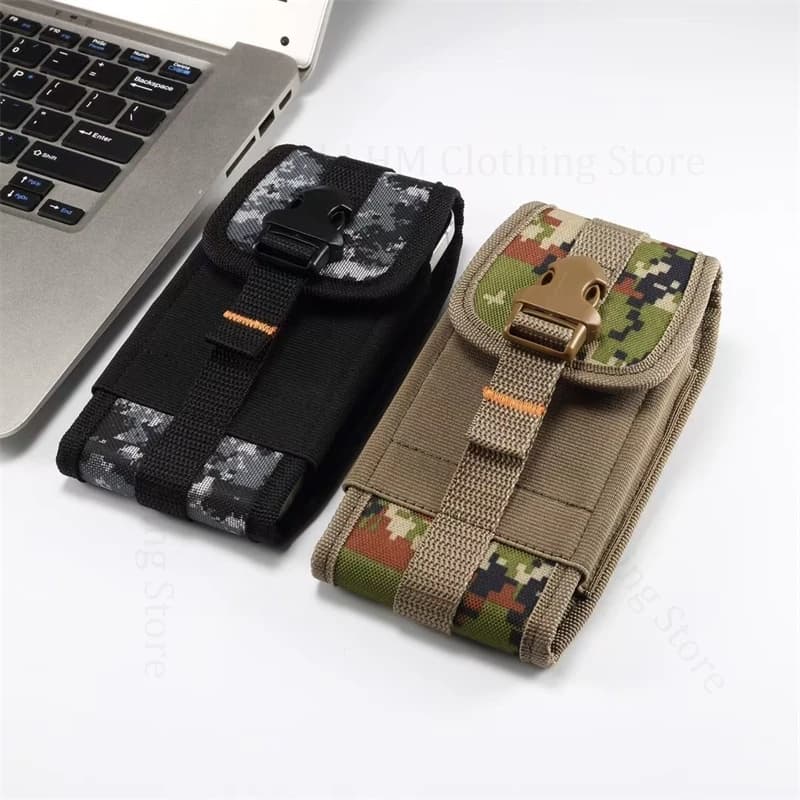 Custodia mimetica per telefono per Poco X8 Pro Max, POCO X7 Pro, X6, X5, X4 GT, X2, X3 NFC, Poco X8 Pro - Marsupio tattico Molle con porta carte e cintura