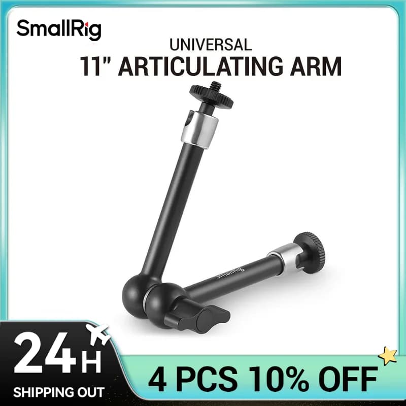SmallRig 9.5 inch articulated arm Magic arm with adjustable friction for LCD monitor DSLR Camera accessories with LED light 2066