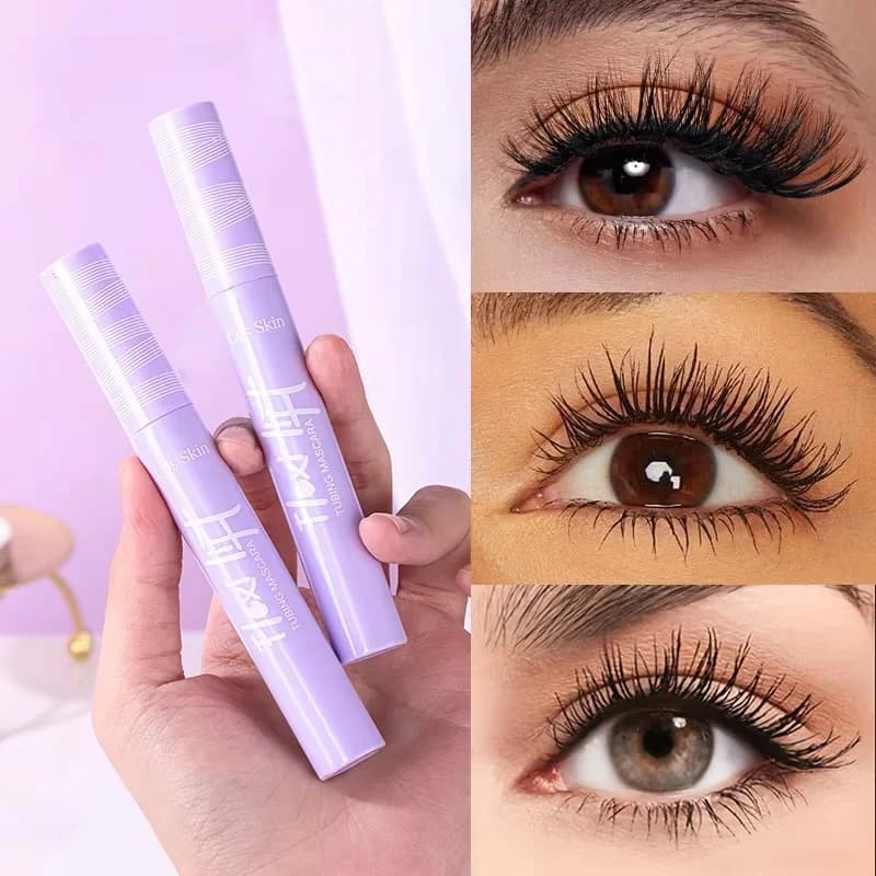 5D waterproof jaw stretch sweat resistant mascara long lasting silk fiber black makeup beauty Korean cosmetics new