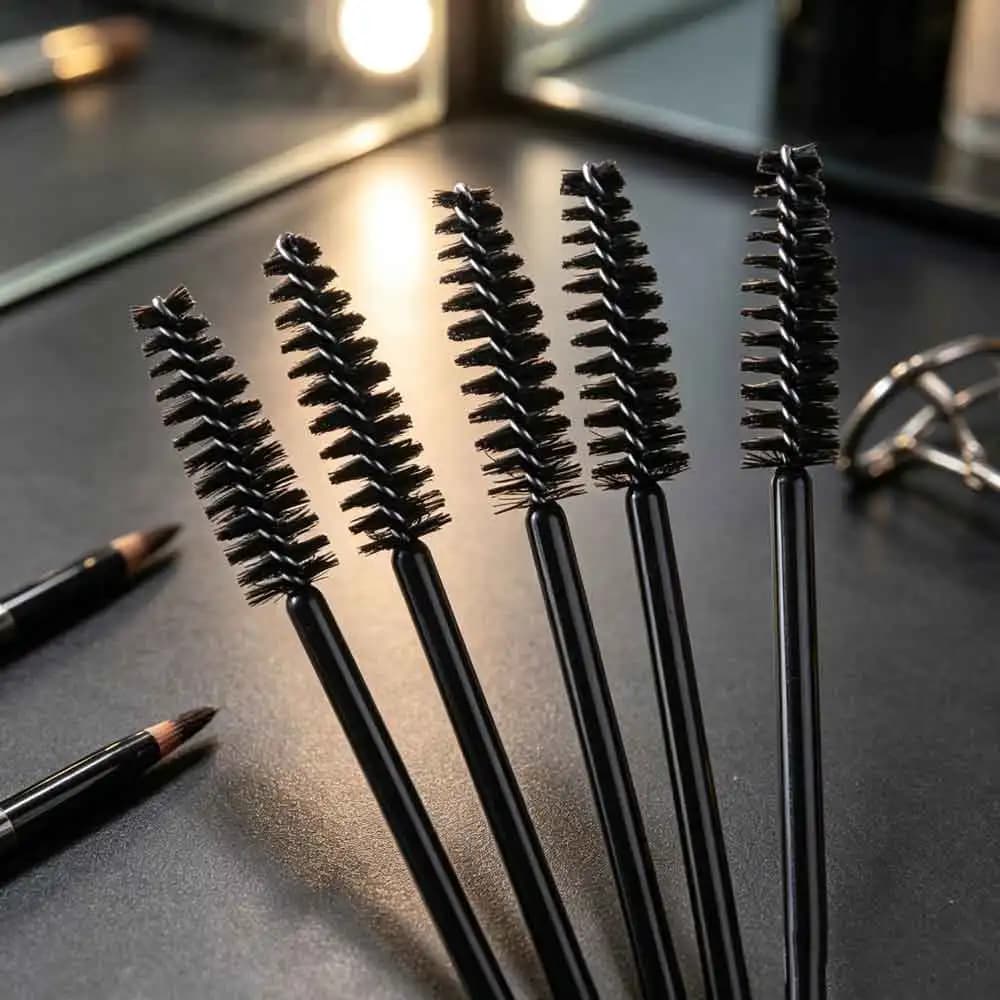 50 Pcs Lashes Extension Women Makeup For Grafting Brush Tools Disposable Nylon Mascara Wand Applicator Eyelash Brushes