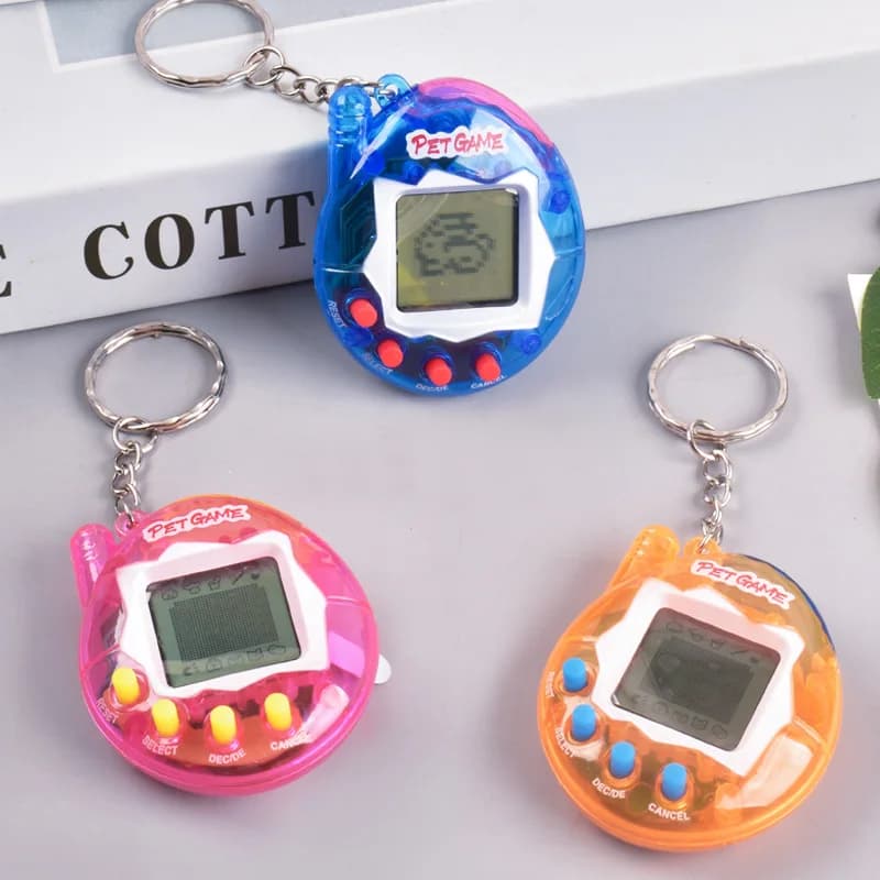1PC Transparent Electronic Animals Nostalgic 168 Domestic Animals In A Virtual Cyber Digital Nostalgic Toys Funny Pixel Game