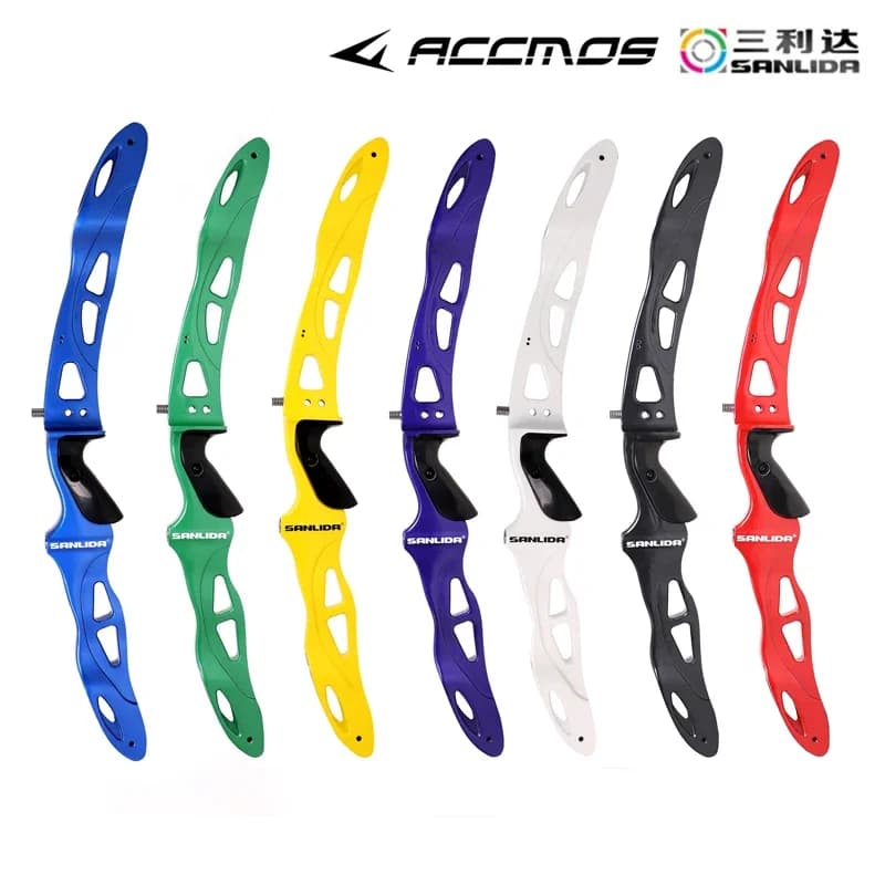 Sanlida Miracle X9 Intermedio ILF Arco Riser Recurvo Bersaglio Arco Riser 25 '' Mano Destra Caccia Tiro Sport All'aria Aperta