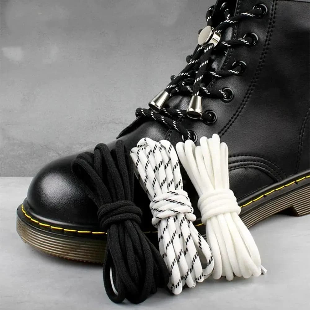 1Pair Creative Locking No Tie Shoelaces Stretching Rubber Bands Metal Lock Laces Man Women Sneakers Quick Shoelaces