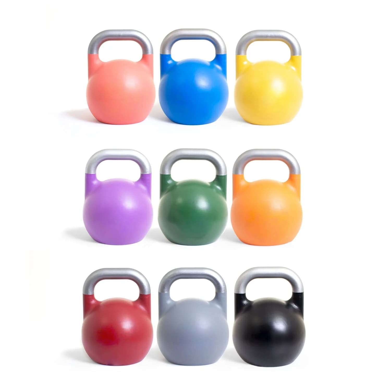VIGFIT Professional Steel Competition Kettlebell Set Calibrated Weight Lifting Equipment for Cross Training Gym