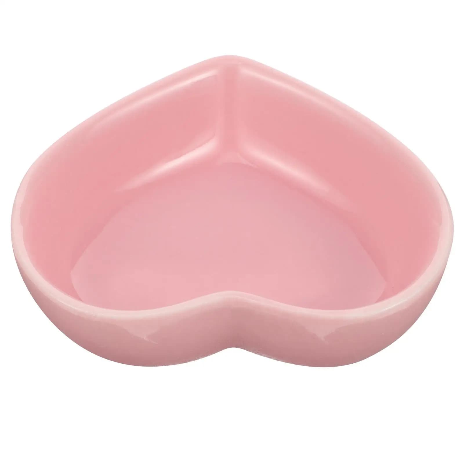 Ciotola in Ceramica per Piccoli Animali, Accessori per l'Alimentazione, Ciotole a Forma di Cuore per Criceti, Porcellini d'India, Scoiattoli, Durevoli