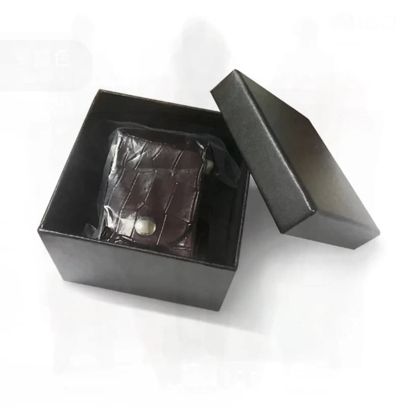 2024 Sacca da golf stile K di fascia alta con motivo coccodrillo in pelle bovina Porta pallina da golf con forcella verde a vita piccola Pelle nera/marrone