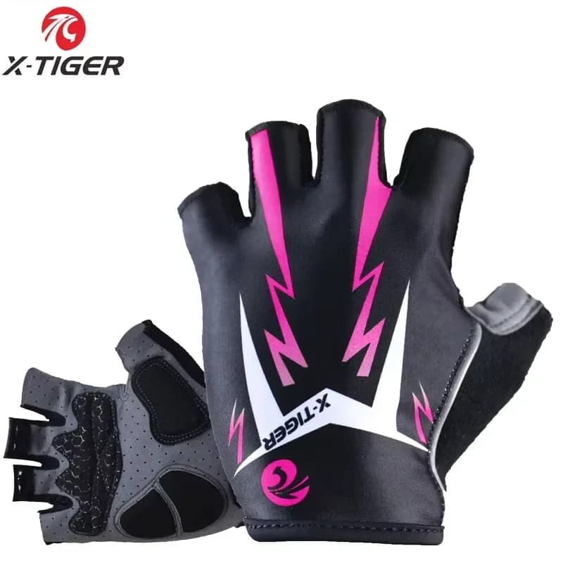 X-TIGER Guanti da ciclismo Mezze dita Guanti sportivi da donna Guanti da arrampicata antiscivolo Guanti da moto per bici da strada MTB