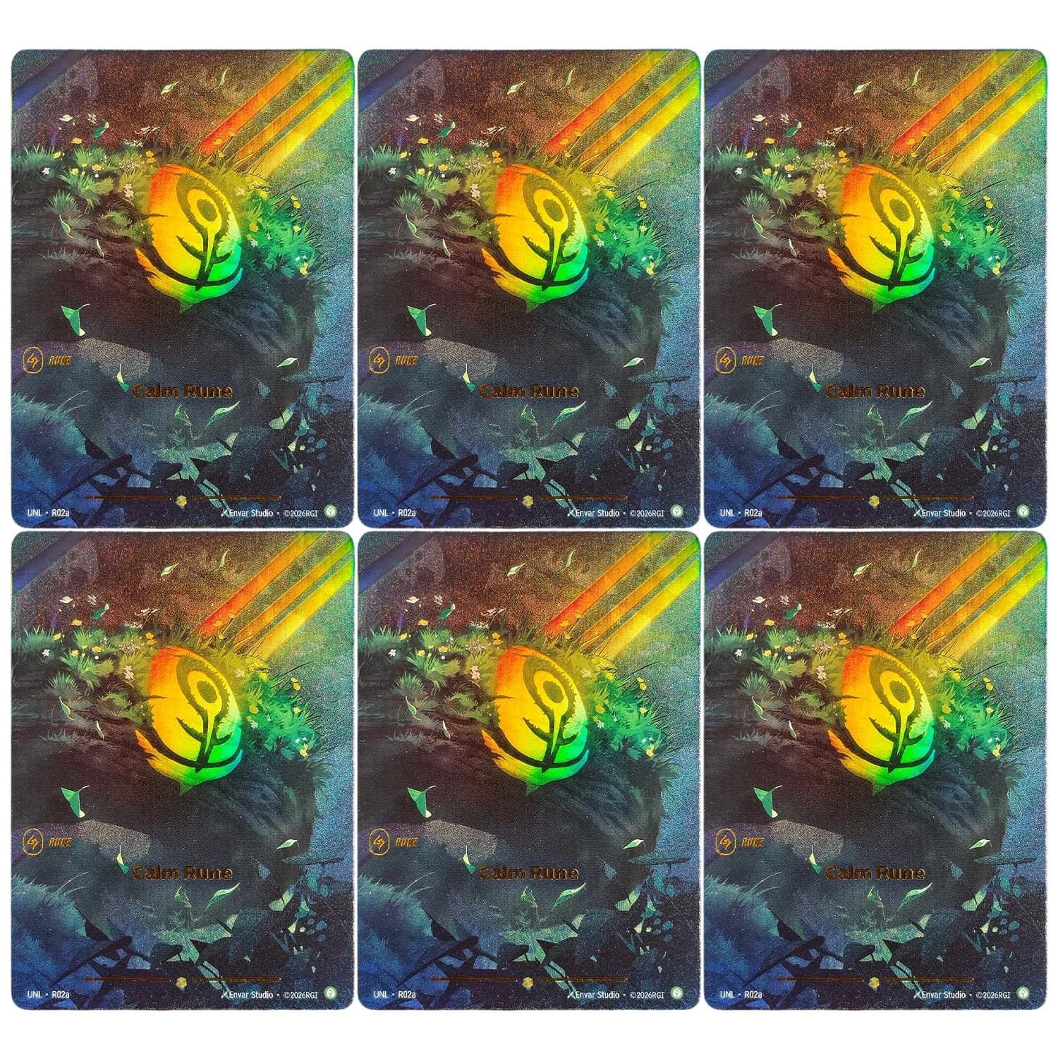 Homemade Riftbound Legends Proxy Cards English Fury Mind Calm Body Order Chaos Rune OGN UNL SFD Game Collectible Card Toy