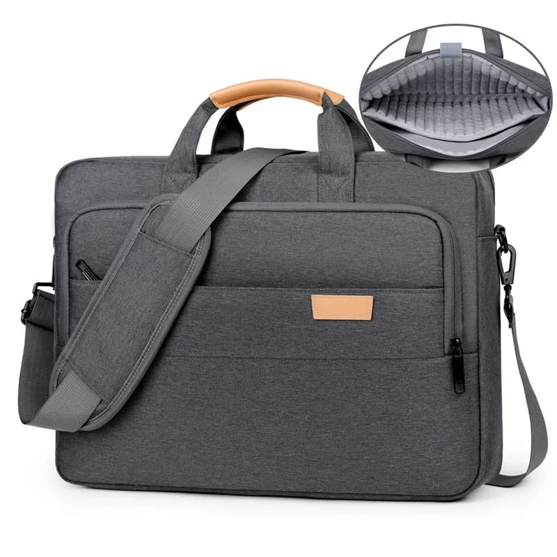 Borsa per laptop da 17,3 15,6 14 pollici per uomo, custodia messenger impermeabile e antiurto per MSI Alienware ROG, borsa da lavoro