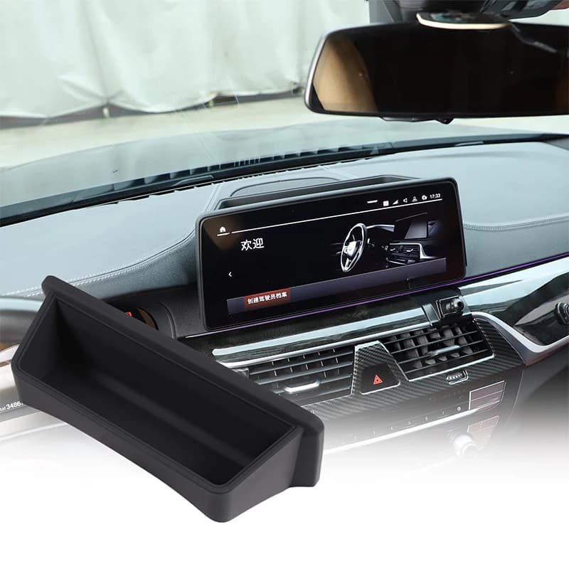 For BMW 5 6 Series GT G30 G32 2021-2023 Car Dasher Navigation Box Storage Box Rear Organizer Tray Interior Accessories