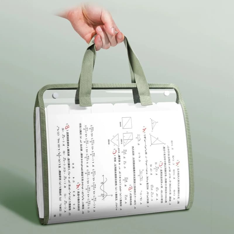 Organizzatore di cartelle di file per fisarmonica a 13 tasche A4 Cartella espandibile portatile impermeabile Organizzatore di documenti per ricevute per ufficio scolastico
