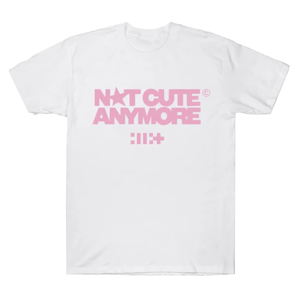 ILLIT Not Cute Anymore Album T-shirt ILLIT Girl Band T-shirt Moda coreana Estate Donna Uomo Manica corta Casual Cotone Y2K Tee
