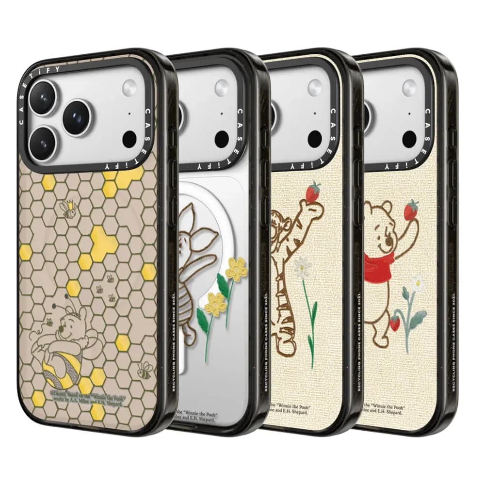 CASETiFY Disney Winnie the Pooh Serie Cartoon Custodia Magnetica Anti-caduta per iPhone 13 14 15 17 Pro Max Air 16 Plus Cover Protettiva