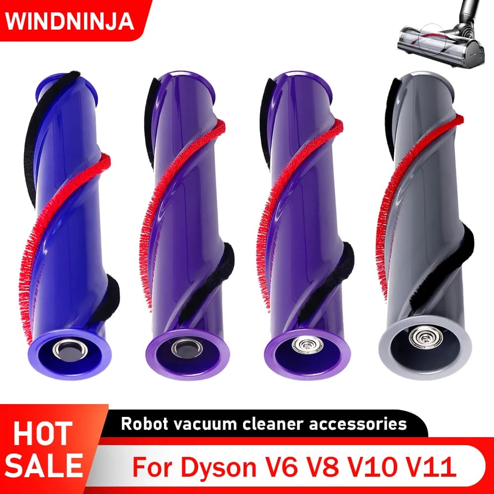 Spazzola a rullo a trasmissione diretta per aspirapolvere senza fili Dyson V6 V8 V10 V11, spazzola di ricambio per tappeti, spazzola elettrica a barra.
