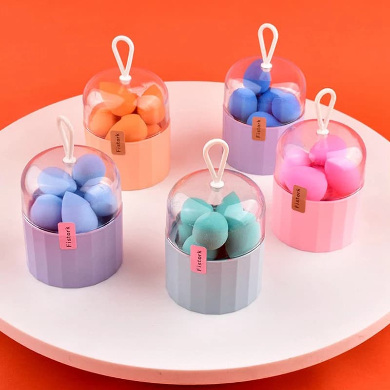 10 pieces mini sponge for makeup small beauty egg wet use and dry soft powder for shading concealer tool makeup mixer with box