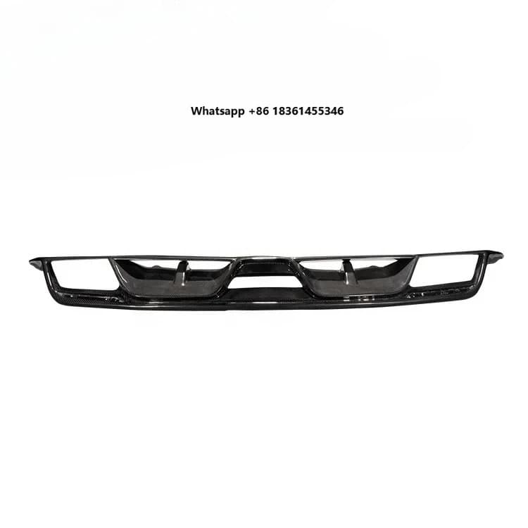 For Mustang 2006-2013 Carbon Fiber Rear Bumper Diffuser Quad Exhaust Fit