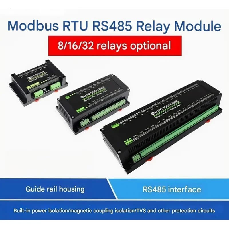 Industrial Relay RS485 Switch Input and Output 8/16/32 Modbus RTU