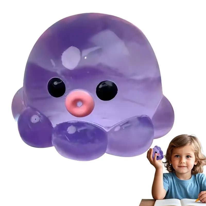 Octopus Stress Balls for Adults Kids, Slow Rising Squishy | Stress Relief Fidget Toy, Cute Squeeze Ball for Party Favors/Squeeze Toys Taba Squishy for Classroom Prize Gifts, Novelty Gift for Kids and Adults, Christmas/Halloween Gift