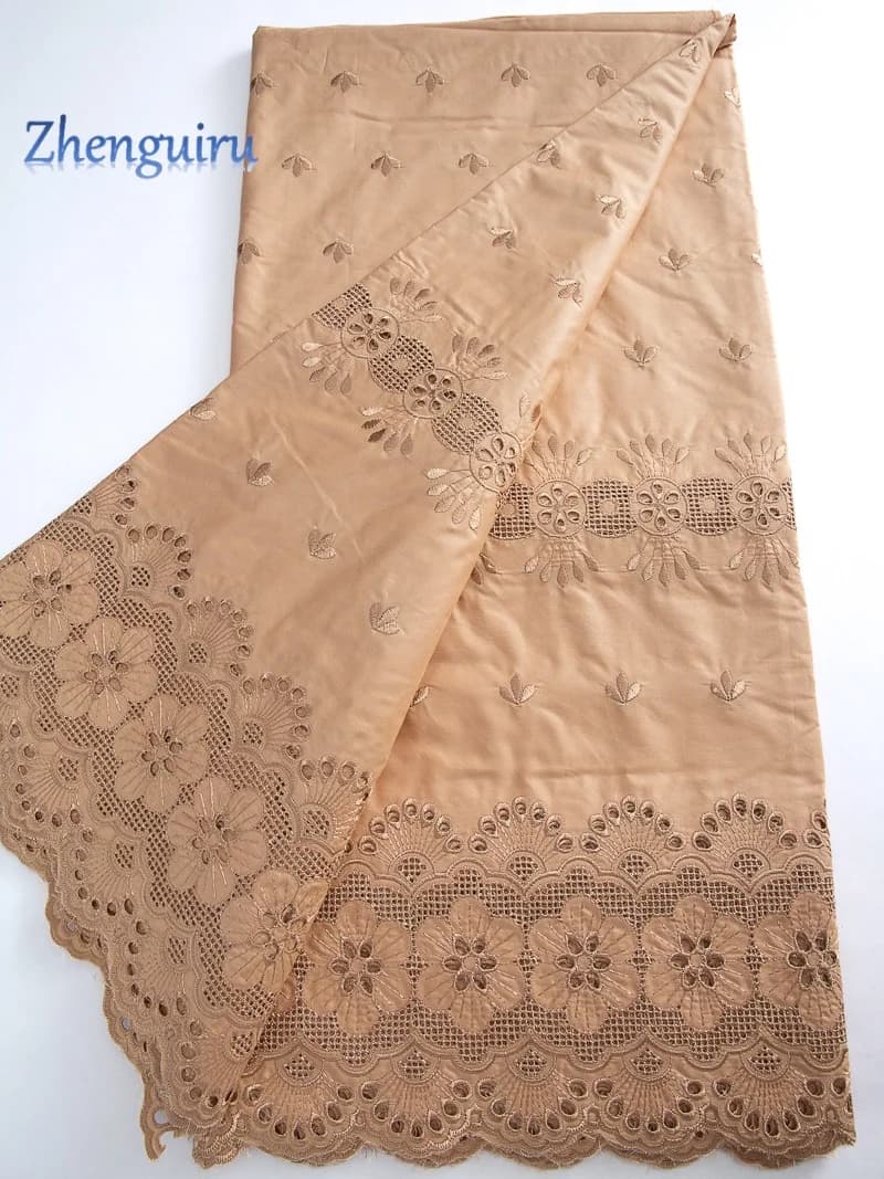 African Cotton Lace Fabric Man Suits 2026 Latest Swiss Voile Lace Nigerian Dry Cotton Lace 5 Yards for Women Dresses Sew 4717