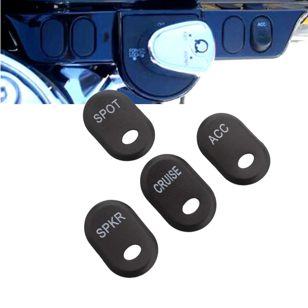 Copertura del pulsante del cappuccio dell'interruttore di comando manuale del motociclo per Harley Davidson Touring Road Glide Electra Glide Street Glide Accessori