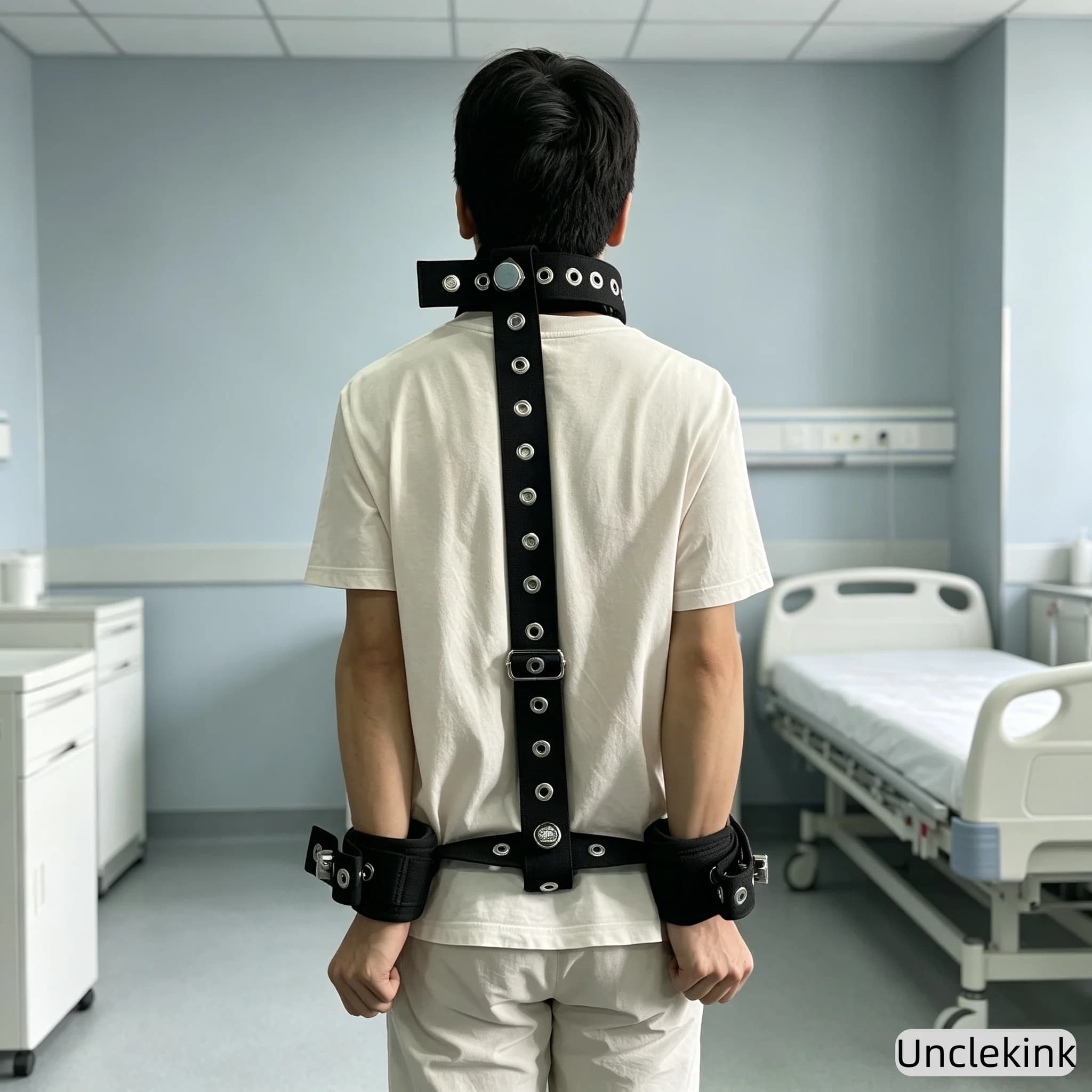 Medical Patient Restraint Straps Full Body Limb Fixation Belt Hospital Neck Wrist Restraint Locking Belt for Agitation