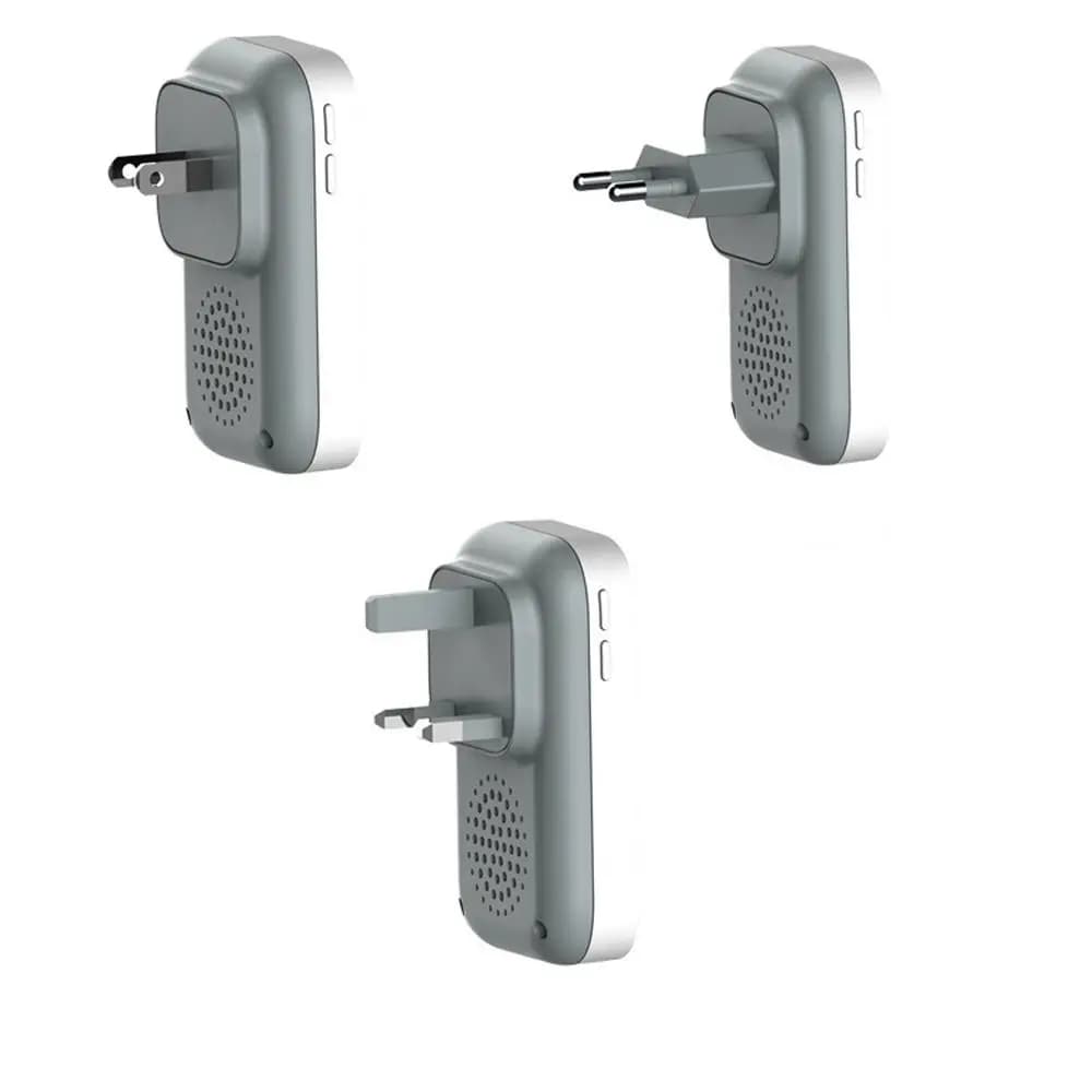 Wireless Doorbell with 38 Melodie, Luminous Button, US/UK/EU Plug, Self-powered, Waterproof, Remote Control, Intelligent Doorbell