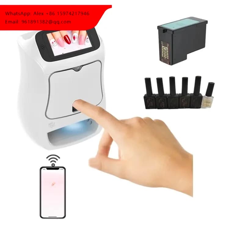 Prezzo Diretto di Fabbrica: Stampante Digitale 3D per Unghie con WIFI e USB, Asciugatore per Unghie Mobile con Alimentatore, Macchina per Nail Art