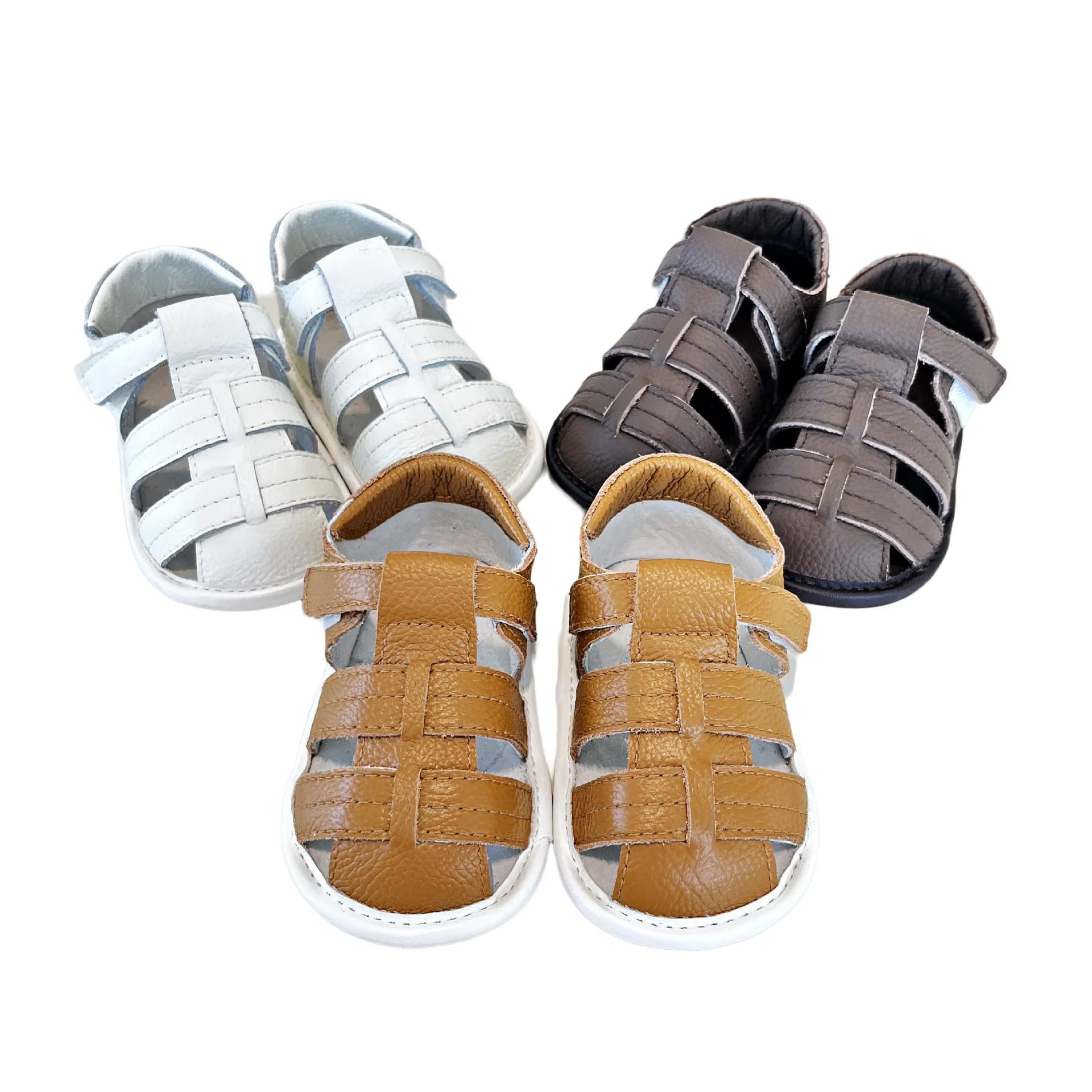 Scarpe da bambina Sandali da bambino Scarpe casual estive in pelle Scarpe da neonato a piedi nudi Mocassini Sapato Articoli per bambini roba