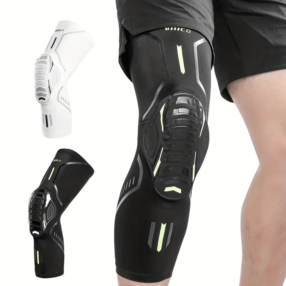 Vilico sports knee brace, breathable compression knee brace, with honeycomb cover, fixing of the rotula, suitable for both men