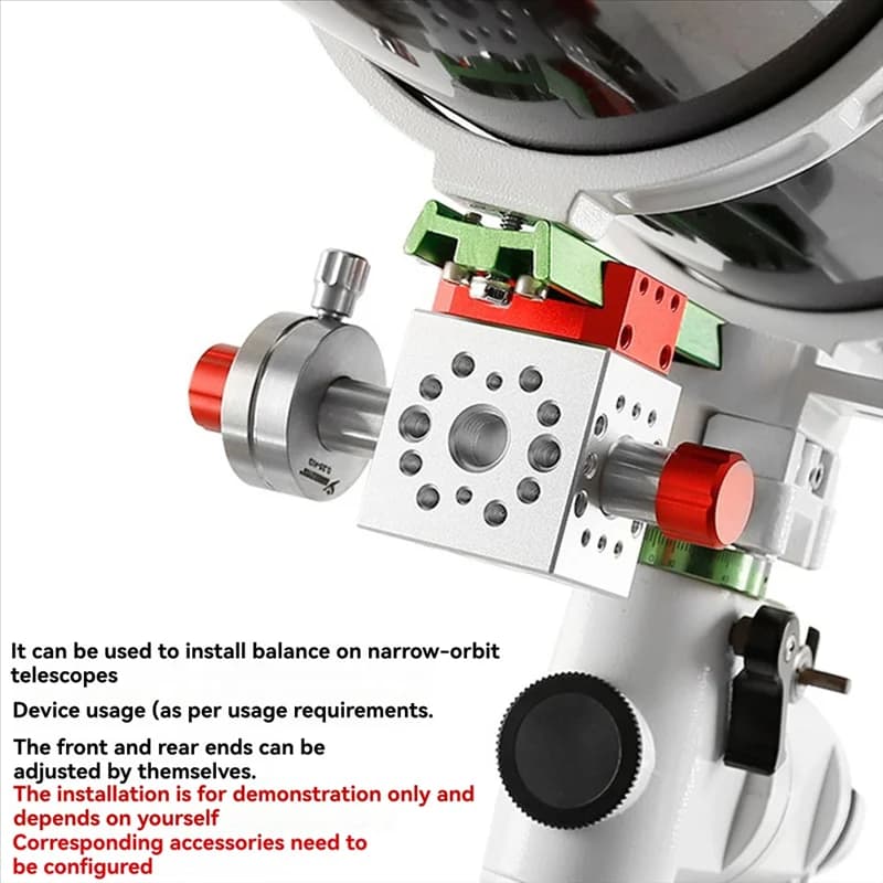 【Hot Cake】Dovetail Groove Sistema di bilanciamento a tre assi Telescopio Blocco di equilibrio Accessori per telescopio astronomico
