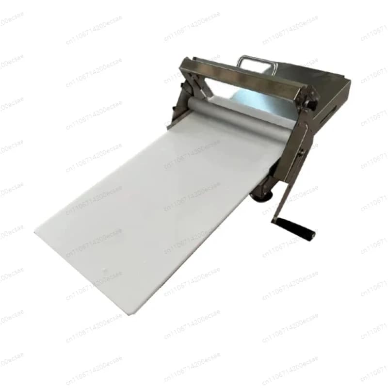 Small Foldable Manual Dough Sheeter for Home, Hand Crank Puff Pastry Maker for Croissants & Tart Shells