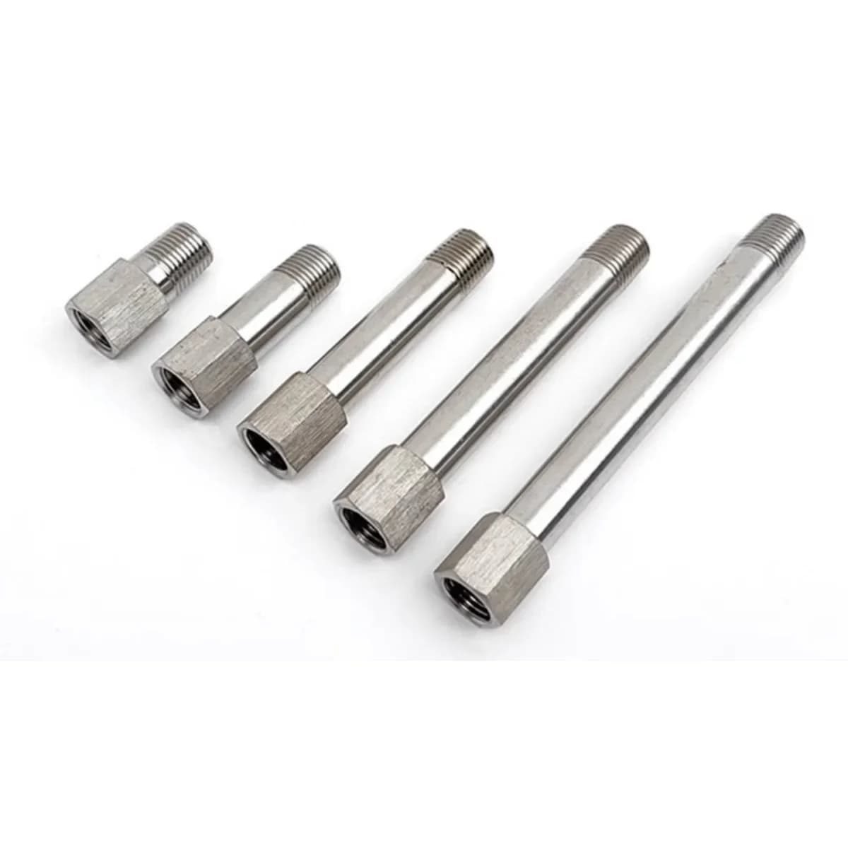 1/8 "1/4" 3/8 "BSP Femmina A Maschio 35 50 75 100 150 200-400mm Lunghezza 304 Stampo In Acciaio Inox Asta Accoppiatore connettore Acqua Gas Olio