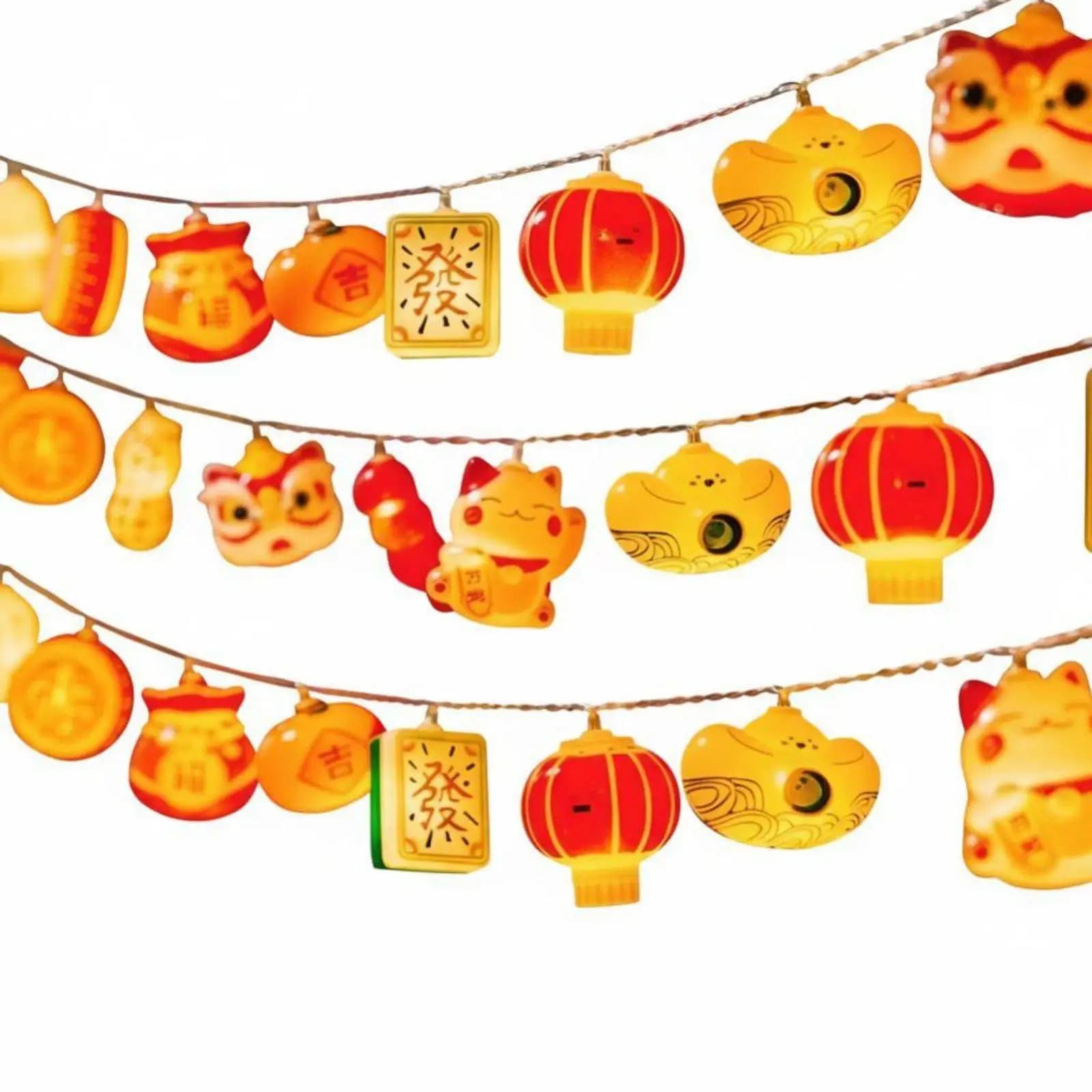 Festival Light String Mixed Component Design for 2025 Spring Festival Decorations Balcony Living Room