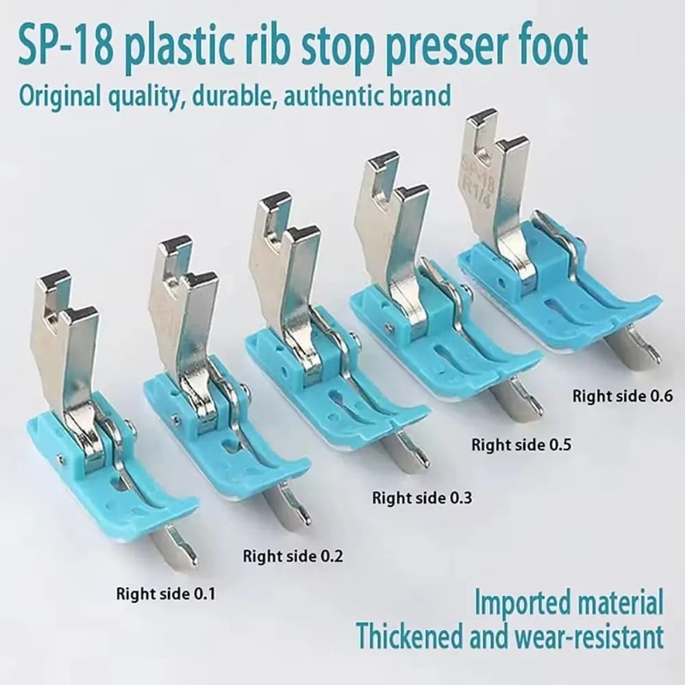 1/16 Piedino in plastica SP-18 Linea incorporata Accessori per cucire Auto piatta