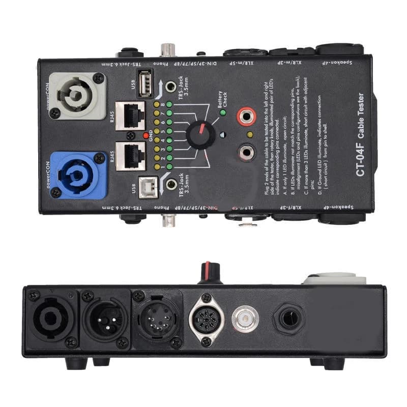 CT-20 Multifunction Line Tester Audio Line Xlr Signal Line Tester Hdmi Line Tester Cable Tester