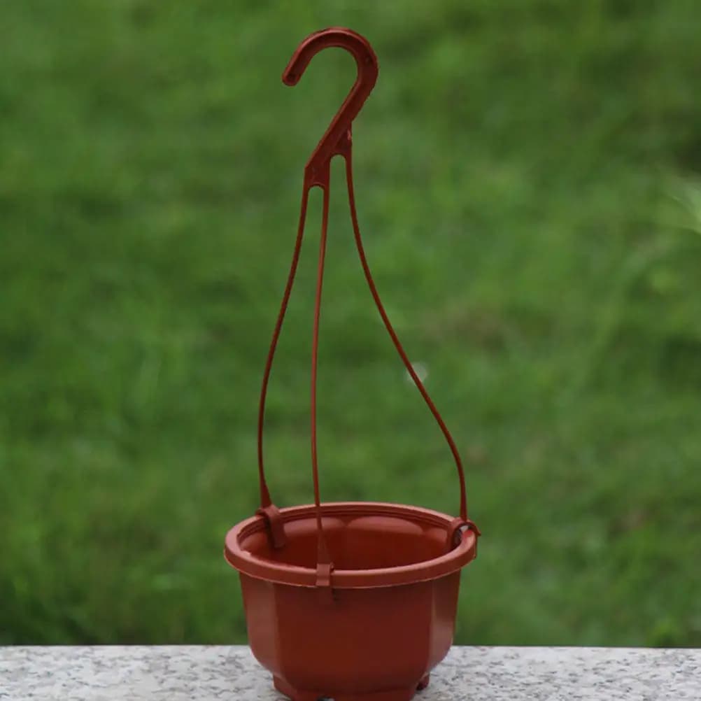 Set di 12 Vasi in Plastica per Piante Sospese, Resistenti e Spessi, per Balcone, Giardino e Ufficio