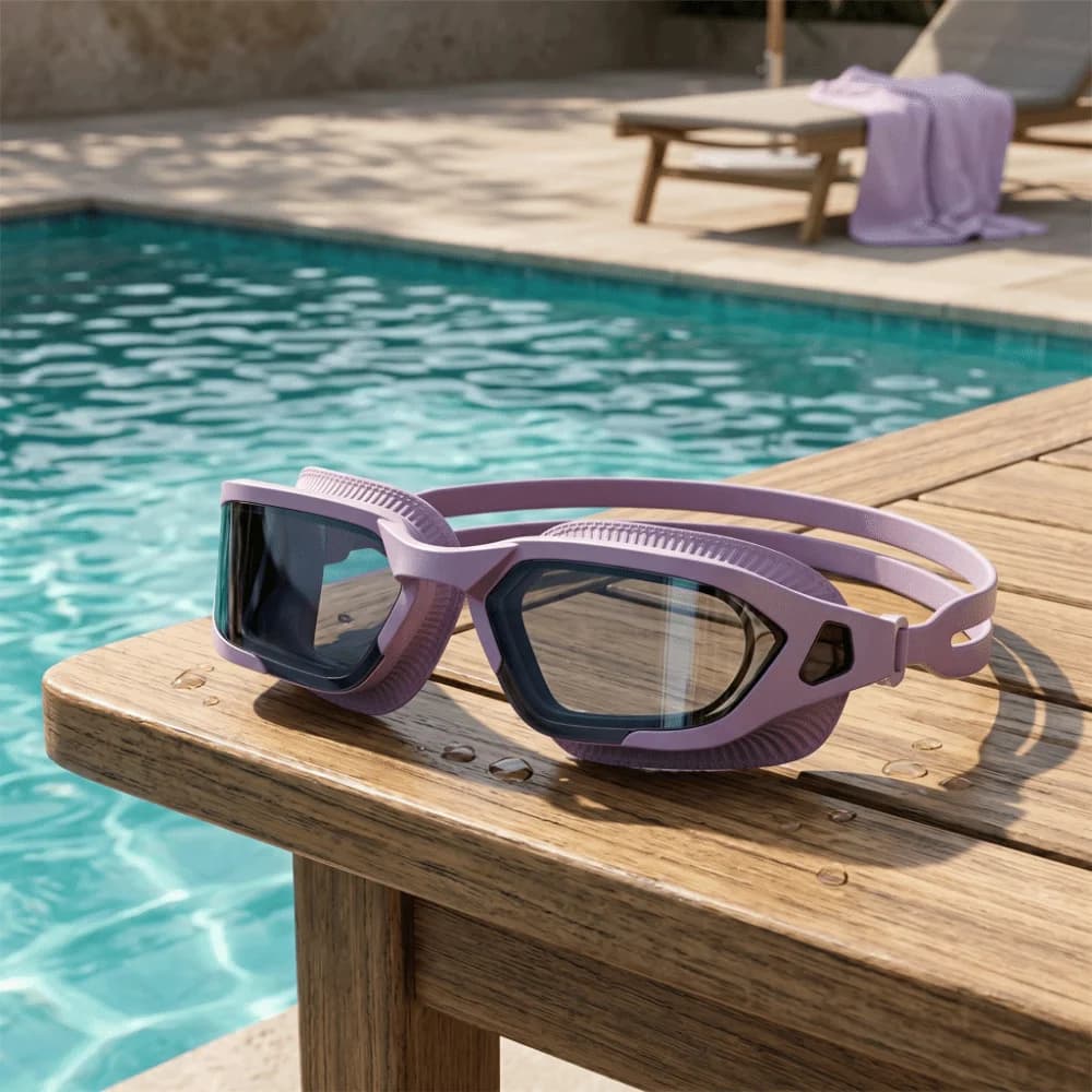 Unisex-Adult Swimming Goggles HD Wide View Soft Silicone Seal UV Protection Goggles Durable Shatter-resistant