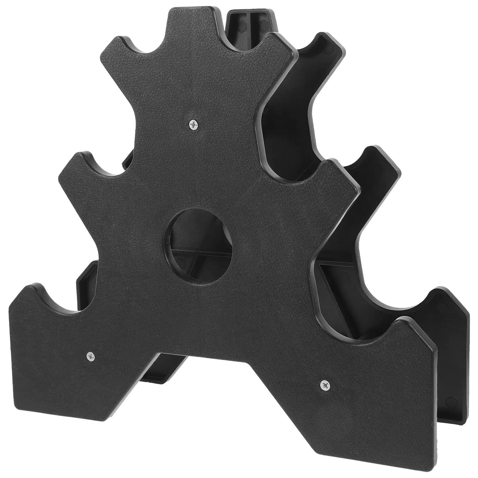 Heavy Duty Plastic Dumbbell Rack Stable Wear-Resistant Multi-Layer Dumbbell Holder for Gym Rack for Dumbbells Gym Supply
