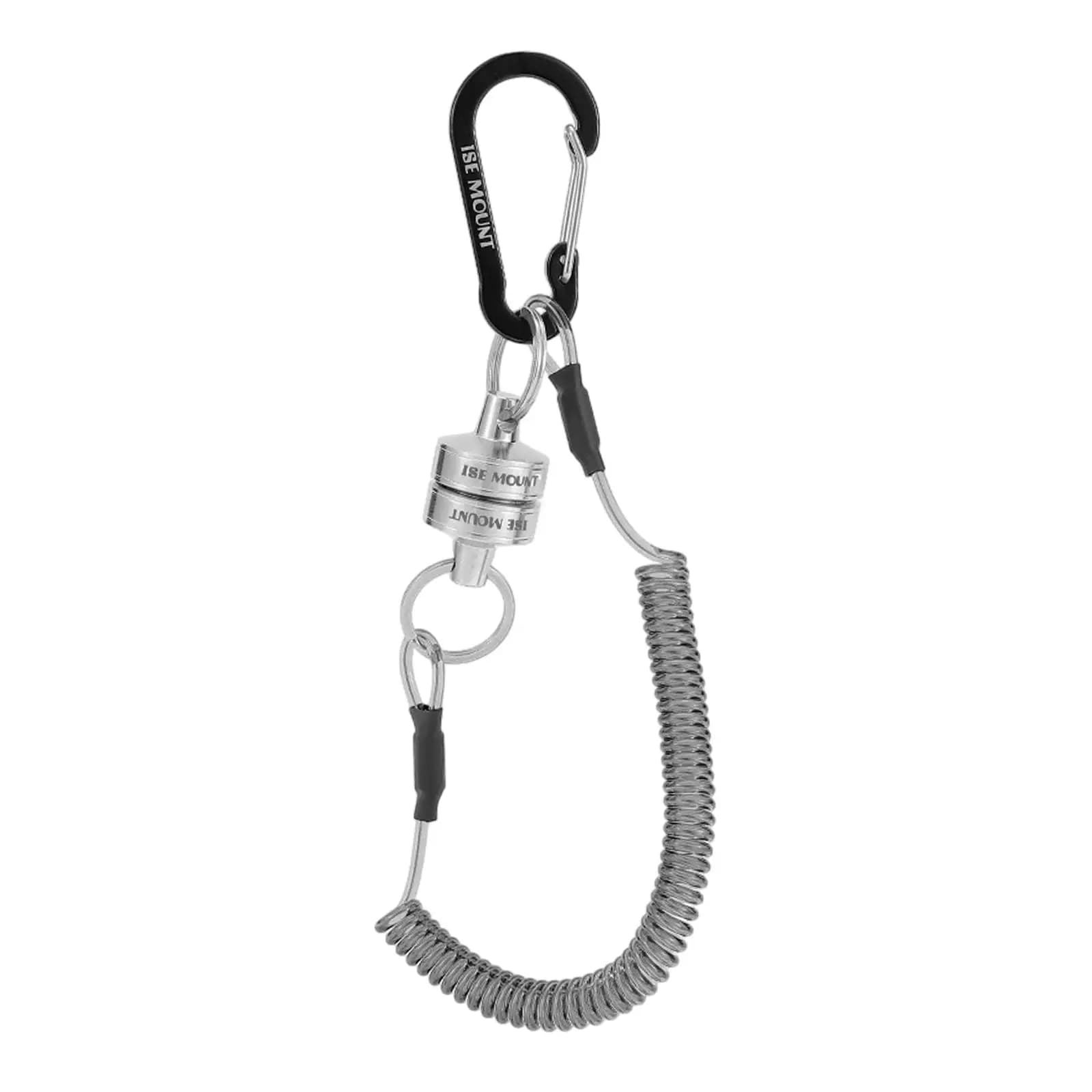 Supporto Magnetico a Rete in Acciaio Inossidabile Resistente con Gancio Portachiavi, Fibbia Magnetica Retrattile, Clip Magnetica per Attrezzi da Pesca