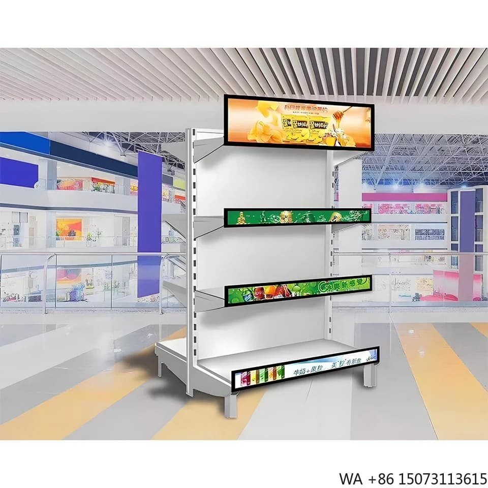 Schermo LED Portatile P1.2 per Interni, Display Leggero per Etichette Prezzi su Scaffali di Supermercati