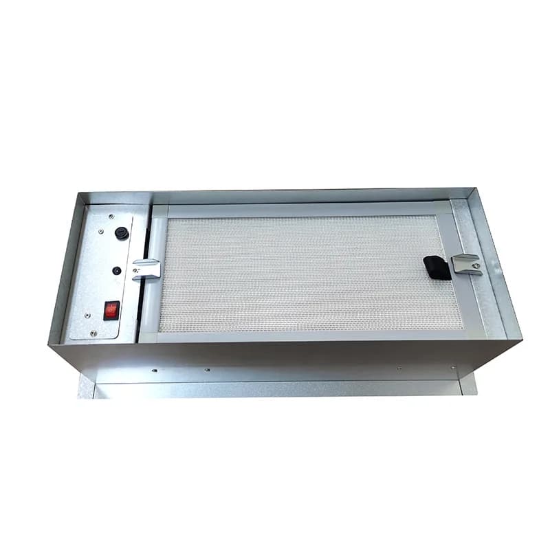 Tendenza uscita aria centrale e retro Micro purificatore d'aria elettrostatico Filtro antipolvere elettrostatico a piastra monostrato Lavaggio rimovibile