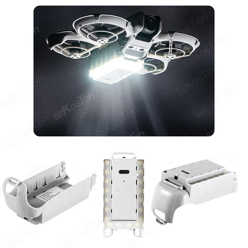 For DJI NEO Drone Landing trolley Night light Luminous tripod Snap design Built-in battery Rechargeable lamp for Dji Neo