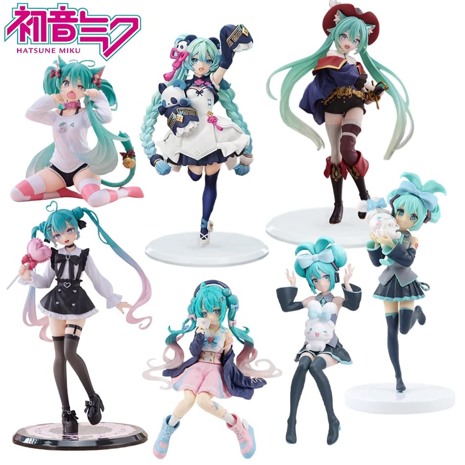 Statuetta Anime Hatsune Miku Kawaii, Moda Subculturale, Action Figure Miku, Regalo di Natale, Modellino da Collezione in PVC, Giocattoli