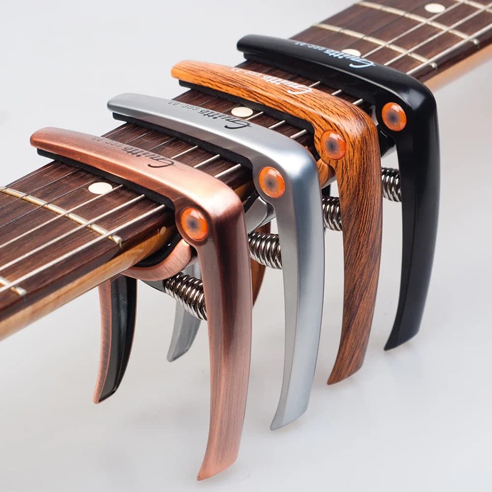 GUITTO Capotasto per Chitarra GGC-03 in Lega di Zinco, Morsetto di Accordatura per Chitarra Acustica, Elettrica, Basso, Ukulele, Mandolino, Banjo - Ricambi e Accessori