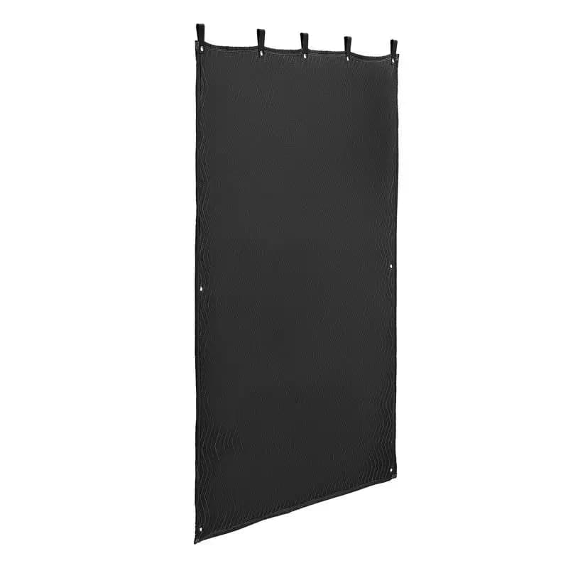 Coperte Fonoassorbenti, Tende Insonorizzanti 80 x 48 Pollici, Coperta Insonorizzante con Occhielli, Coperta con Occhielli per Studio, per Finestre, Porte, Blocco Luce, Registrazione Musicale, Nera